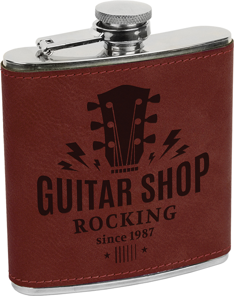L3 Brown Leatherette Flask